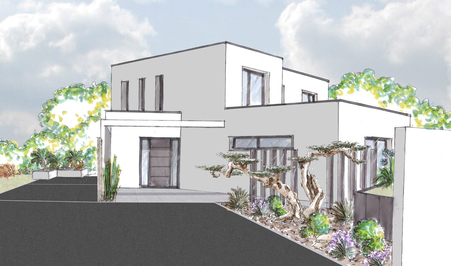 plan de mise en situation extérieur